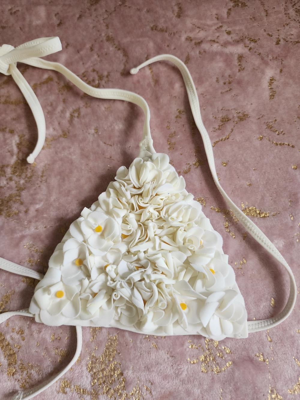 VICTORIA SECRET | White Daisy Floral Top & White Bikini - Picture 8 of 15